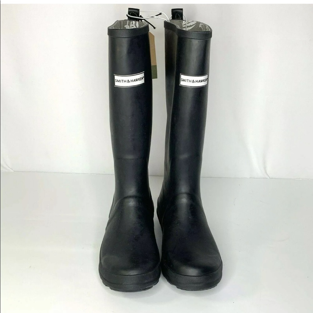 Smith and Hawken Tall Black Rubber Rain Boots - Picture 5 of 9